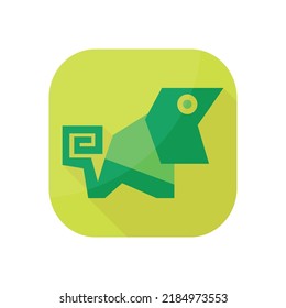Diseño del logotipo de la ilustración del vector Chameleon