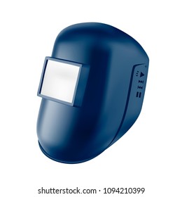 Chameleon welding mask in vector.Modern welding mask vector illustration. Welding mask on a white background.