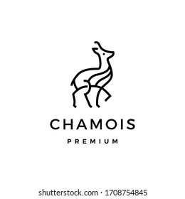 chamois logo vector icon illustration