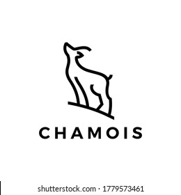 chamois logo vector icon illustration