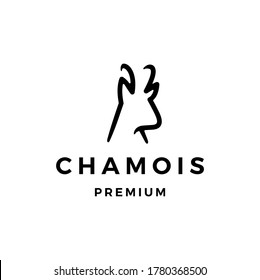 chamois logo vector icon illustration