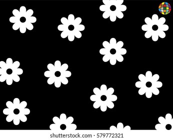 Chamomile background, icon, vector illustration eps10