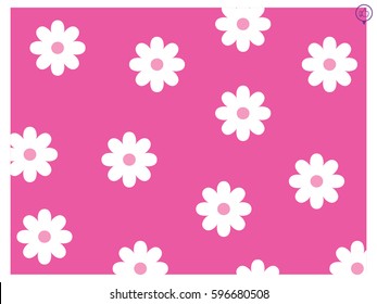 Chamomile background, icon, vector illustration eps10