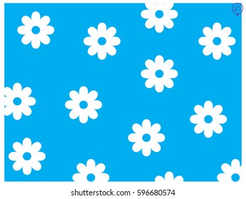 Chamomile background, icon, vector illustration eps10