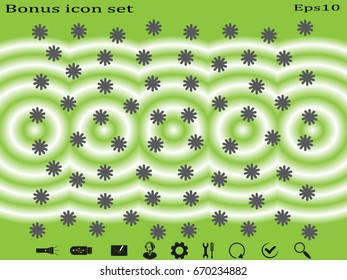 Chamomile background, icon, vector illustration eps10