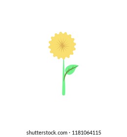 chamomile colored icon. Element of colored autumn icon for mobile concept and web apps. Colored chamomile icon can be used for web and mobile on white background