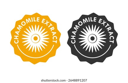 camomile extrato crachá design logotipo modelo ilustração