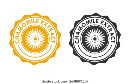 camomile extrato crachá design logotipo modelo ilustração