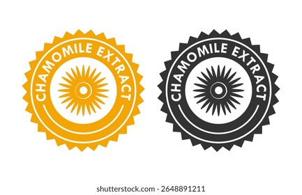 camomile extrato crachá design logotipo modelo ilustração