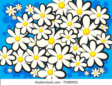 Chamomile floral background