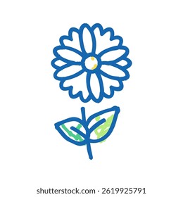 chamomile flower aromatherapy doodle icon sketch vector. chamomile flower aromatherapy sign. isolated symbol illustration
