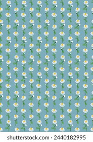 Chamomile flower background.Eps 10 vector.