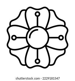 Chamomile, Flower Icon Logo Design Vector Template Illustration Sign And Symbol Pixels Perfect