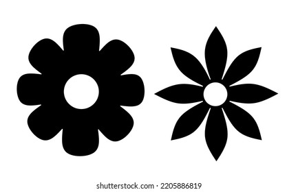 Chamomile flower icon with trendy design