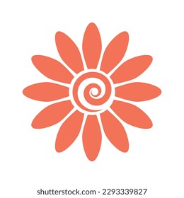 Chamomile. Flower. Isolated graphic element. Vector graphics
