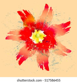 chamomile in the form of abstraction EPS 10