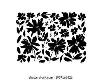 Flower Design Elements Vector Stock Vector (Royalty Free) 291560210