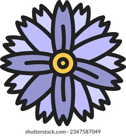 Imagen de icono de Chamomile. Adecuado para aplicaciones móviles.