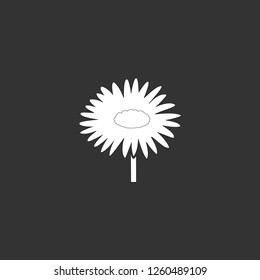 chamomile icon vector. chamomile sign on black background. chamomile icon for web and app