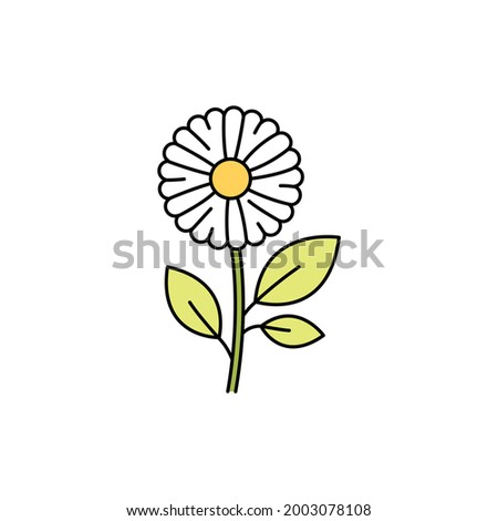 Chamomile olor line icon. Essential oils. Pictogram for web page, mobile app, promo.