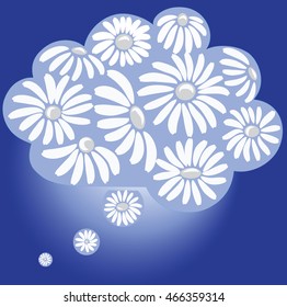 Chamomile Paradise. Dream in the cloud.