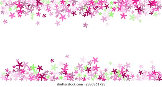 Chamomile stylized flowers vector illustration. Little garden bloom shapes scattered. Cinco De Mayo holiday motif. Trendy flowers Chamomile simple bloom. Tabby petals.