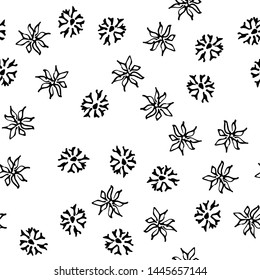 Chamomile vector seamless pattern in sketch style. Seamless floral design. Vector floral print. Abstract flower pattern. Modern design. Hand drawn illustration isolated on white background.