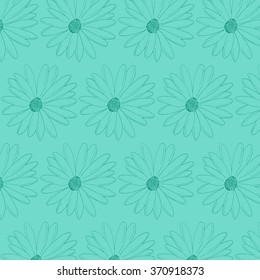 Chamomiles flowers pattern