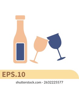 champage icons symbol vector elements for infographic web