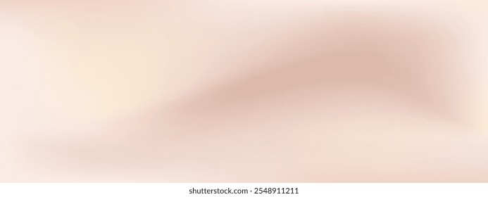 Champagne abstract background. Smooth wave, liquid beige vector background
