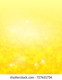 Champagne abstract festival background. Wine glitter sparkle beverage backdrop. Golden bright magic shine lights. Alcohol party glowing. Vector blur confetti illustration.