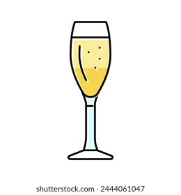 champagne beverage drink color icon vector. champagne beverage drink sign. isolated symbol illustration