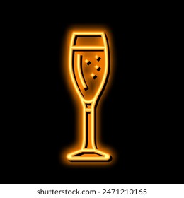 champagne beverage drink neon light sign vector. champagne beverage drink illustration