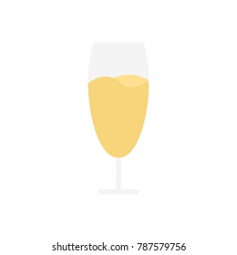 Champagne beverage flat icon