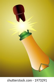Champagne bottle