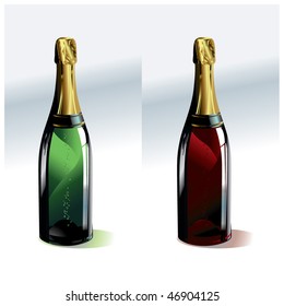 champagne bottle