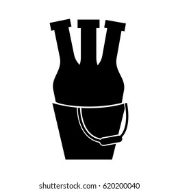 champagne bottle drink icon