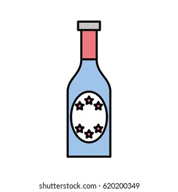 champagne bottle drink icon