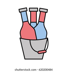 champagne bottle drink icon