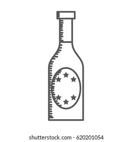 champagne bottle drink icon