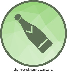 Champagne bottle icon