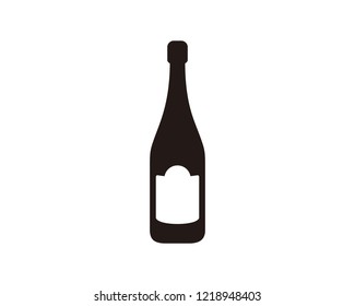 Champagne bottle icon