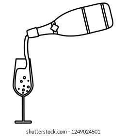 Champagne bottle icon