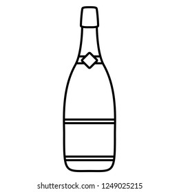 Champagne bottle icon
