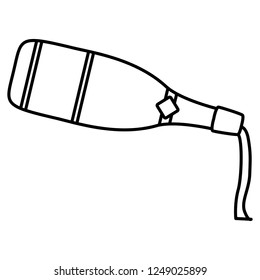 Champagne bottle icon