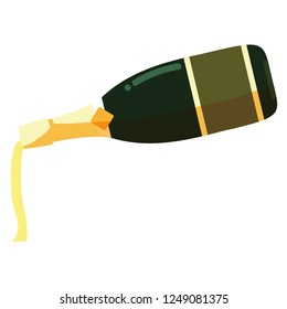 Champagne bottle icon