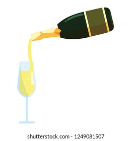 Champagne bottle icon