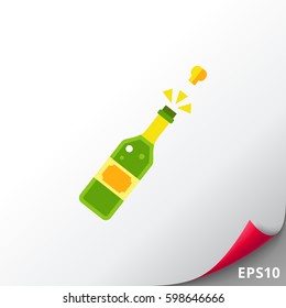 Champagne Bottle Icon