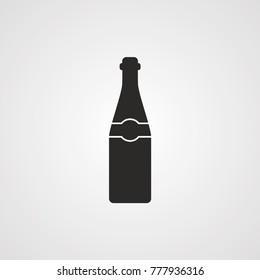 Champagne bottle icon