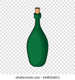 Champagne bottle icon. Cartoon illustration of champagne bottle vector icon for web design